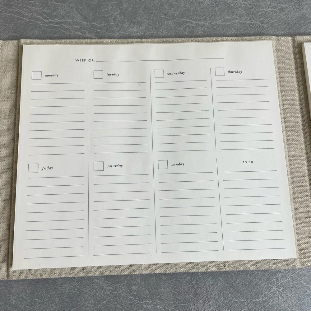 NEW kate spade Golden Dot Notebook Folio Weekly To-do and Sticky Notes